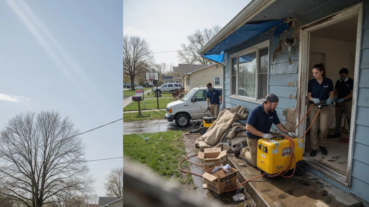 Basement Flood Cleanup in Leavenworth, KS near me